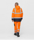 Parka 5 en 1 essentiel bicolore de travail Orange/Bleu Portwest - Dos