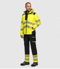 Parka d'hiver pw3 pour femmes de travail Jaune/Noir Portwest - Face