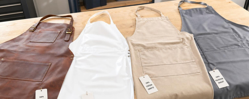 Tablier de travail : cuir, PVC, coton ou polyester — quelle matière résiste vraiment ?