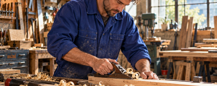 Chemise bleue de travail : l'uniforme intemporel de l'artisan