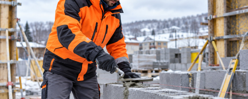 Veste maçon en hiver : protégé et mobile par le froid